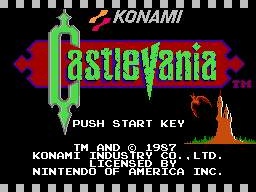 Konami. Akumajo Dracula, Castlevania 1