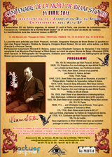 21/04/2012 : Centenaire de la mort de Bram Stoker - (11/03/2012)