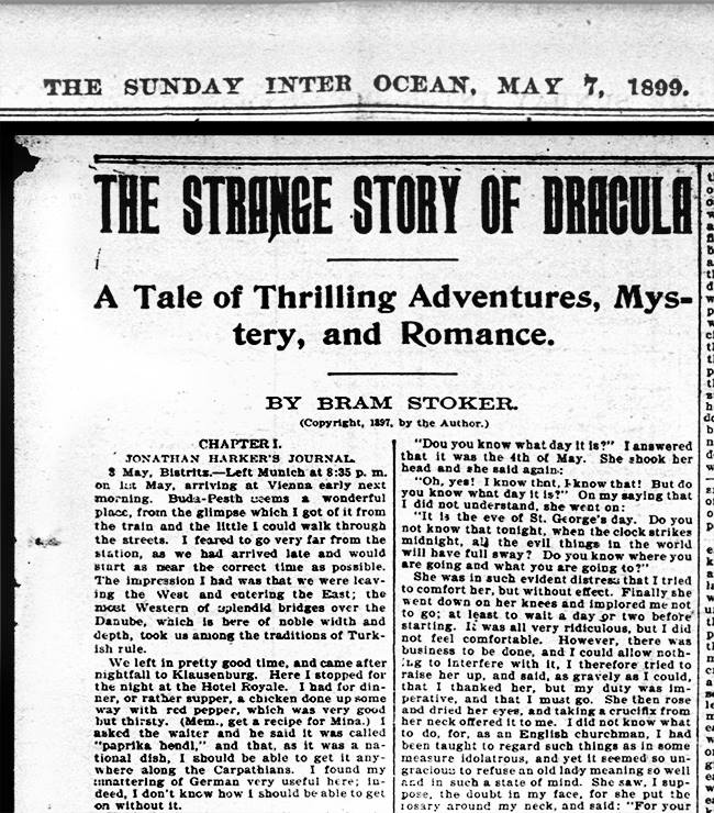 (Re-)Découverte d'une ancienne sérialisation américaine de Dracula