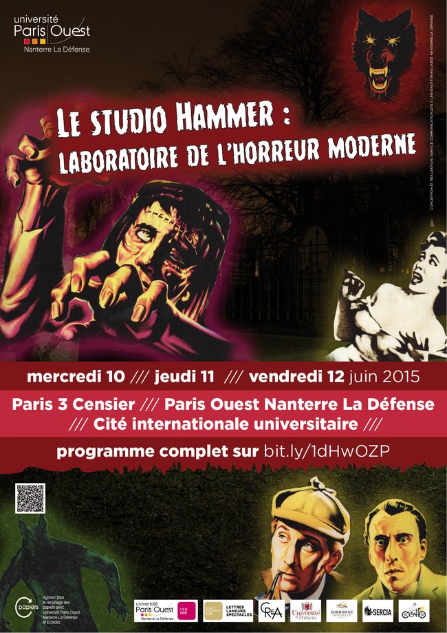 Rencontre Le studio Hammer Laboratoire de l'horreur moderne ? le 11/03/2023 à Hors-Circuits