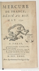 mercure-de-france-mai-1732 Kassarian, Philippe. Interview avec un collectionneur et bibliophile mordu