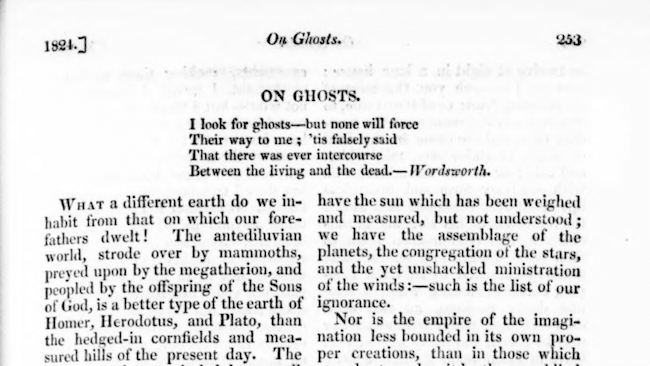 shelley-on-ghosts-2 Shelley, Mary. On Ghosts